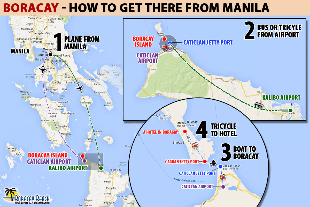 Infographic: How To Go To Boracay From Manila