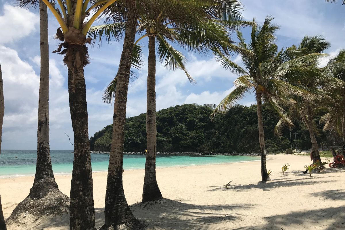 Boracay beach in the rainy season