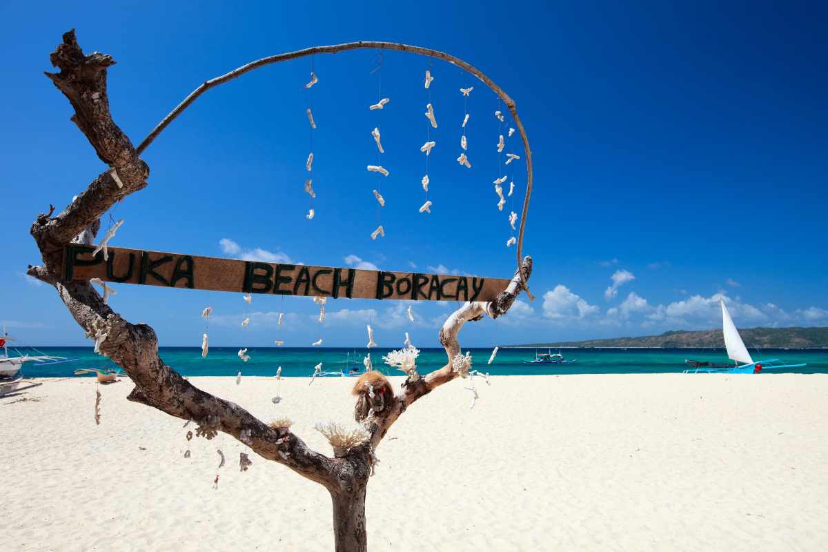 puka beach borocay sign