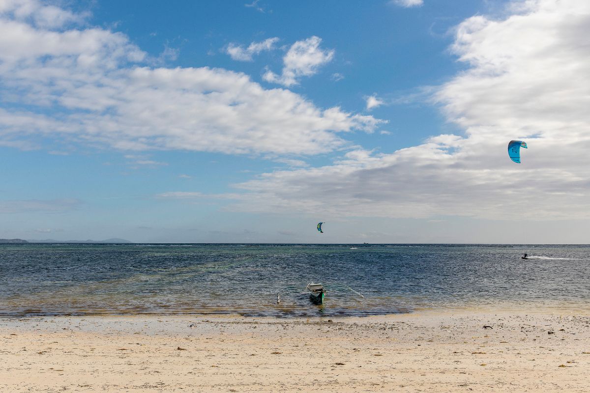 Boracay in low season is great for sailing and kite surfing