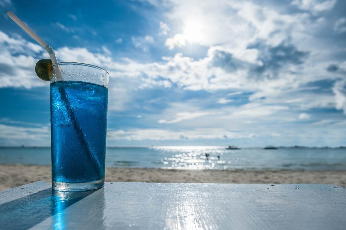 One of the delicious cocktails you can get at the beach in Boracay Island