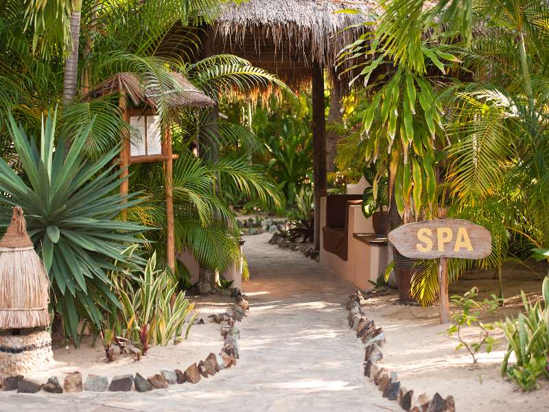 Entrance to one of the luxury spa's at a resort in Boracay