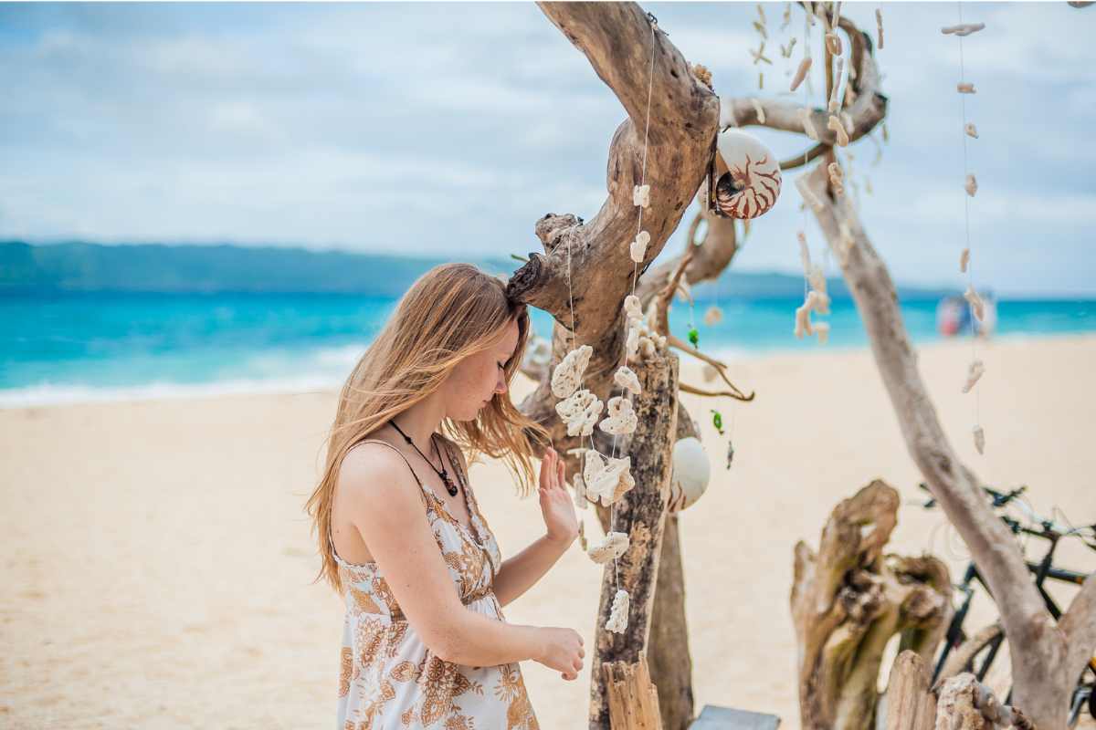 a girl at puka beach