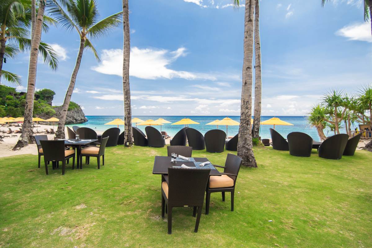 Hotel on the beach on Boracay Island